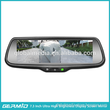 GERMID interior rear view mirror monitor 7.3 inch TFT-LCD screen with back up camera display